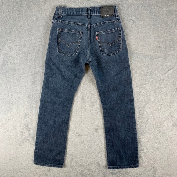Levi's 511 Slim Boys Jeans Size 14 REG (27×27) Faded Black/Grey Denim - Picture 4 of 9